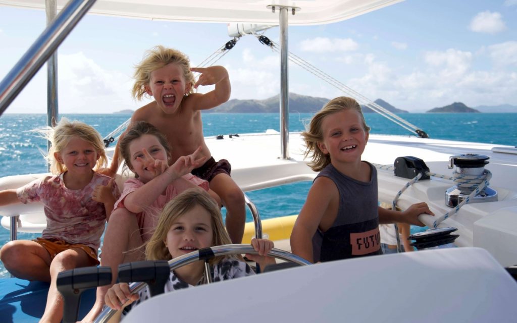 Sailing whitsundays kids